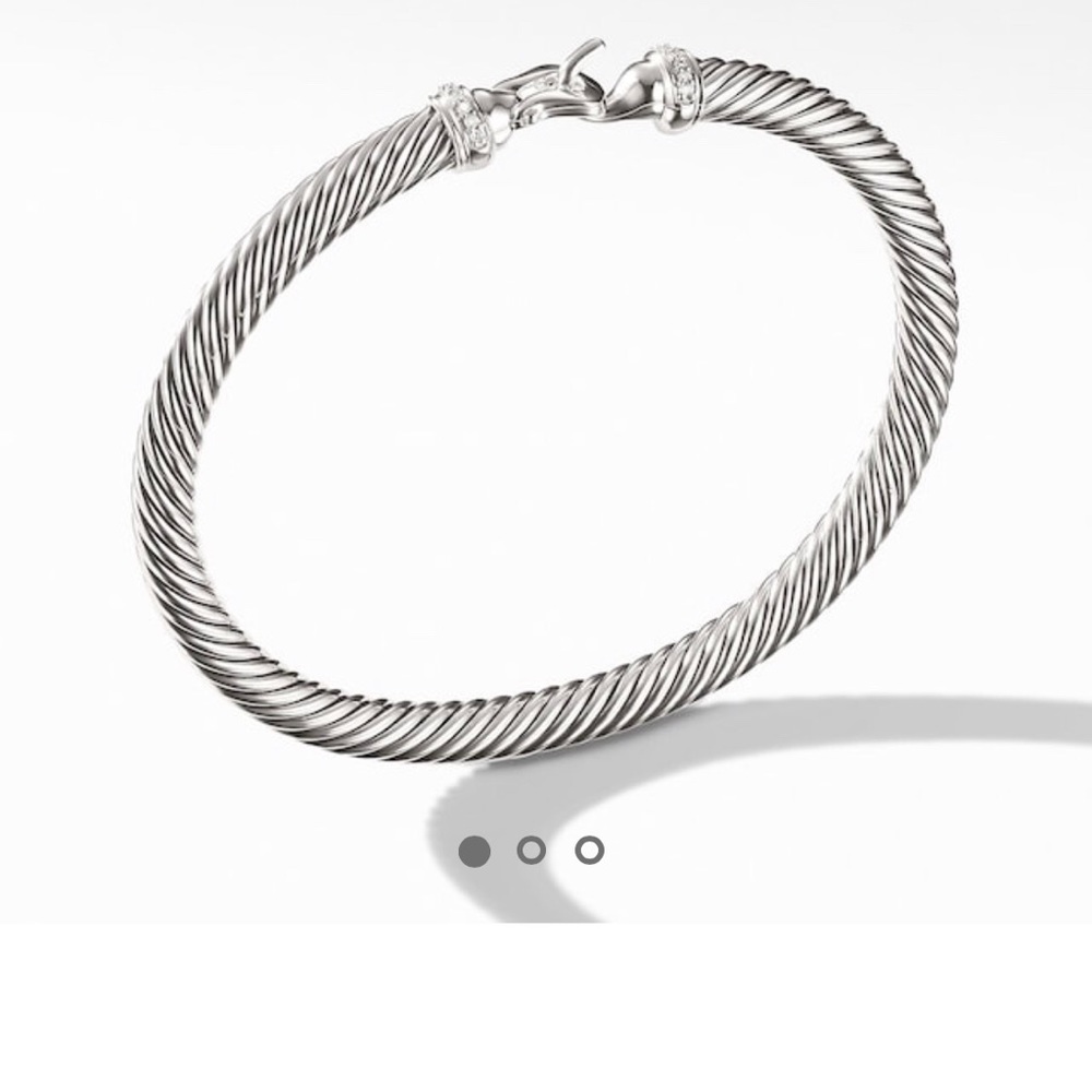 David yurman cable bangle with diamonds